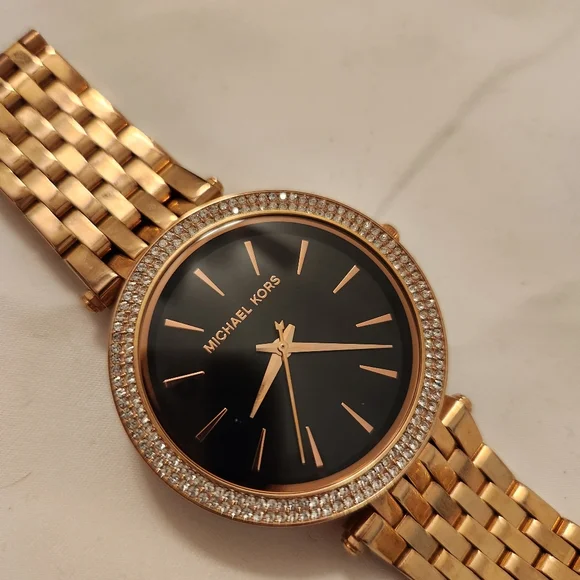 EUC Michael Kors Gold watch EUC Michael Kors MK6155 Rose Gold Dial Rose Gold Chronograph  main image 3
